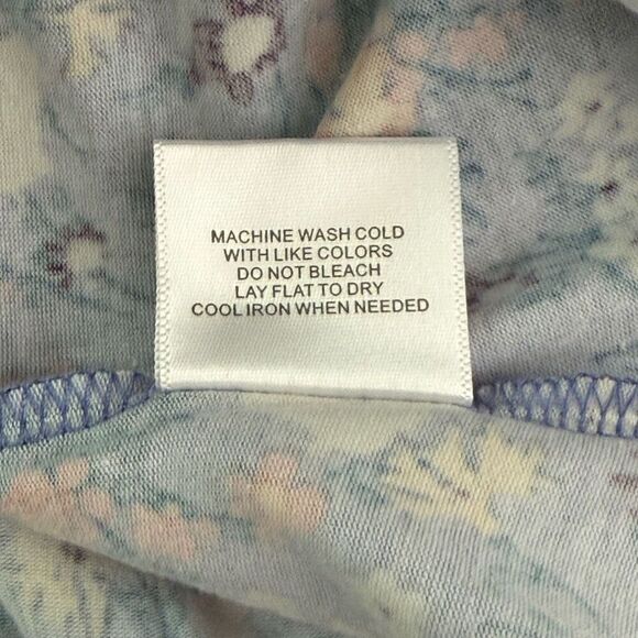 Modcloth Off Shoulder Boat Neck Button Back Wildflower Print Cotton Blouse - NWO - Picture 8 of 8